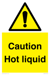 Caution Hot liquid